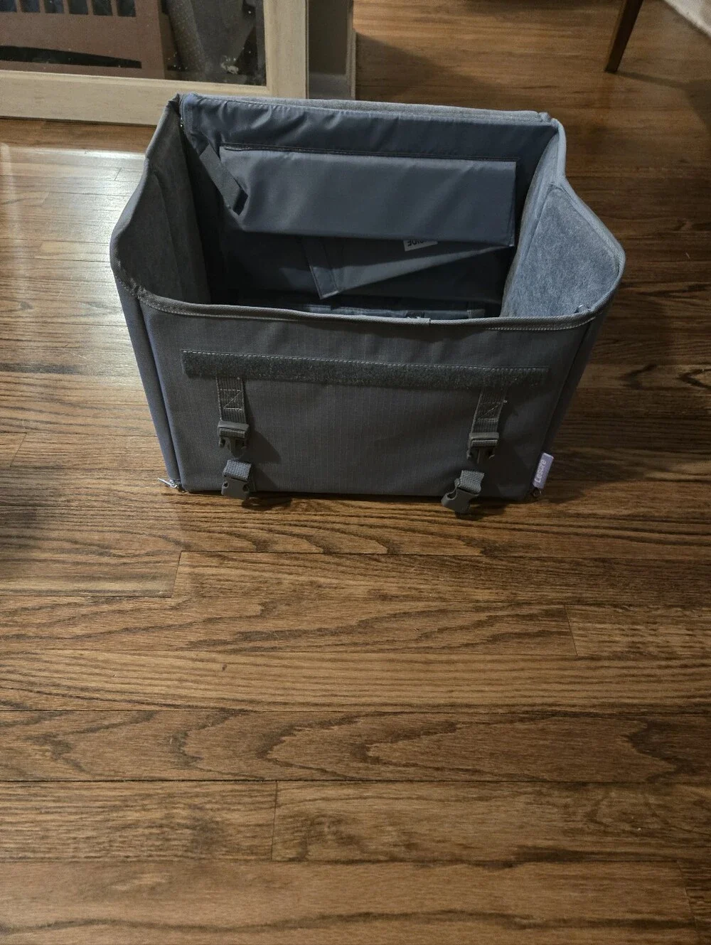 Gray Foldable Dog & Cat Car Booster Seat